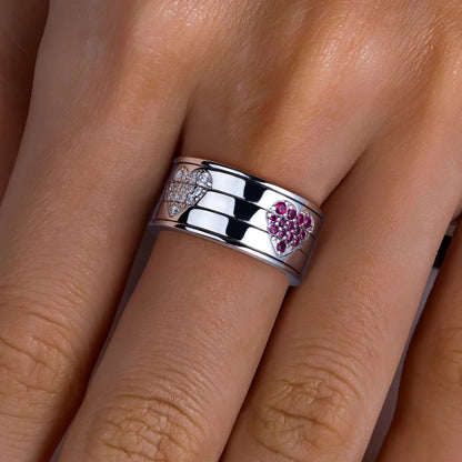 Bague Coeur Moissanite D Color VVS1 - Coeur