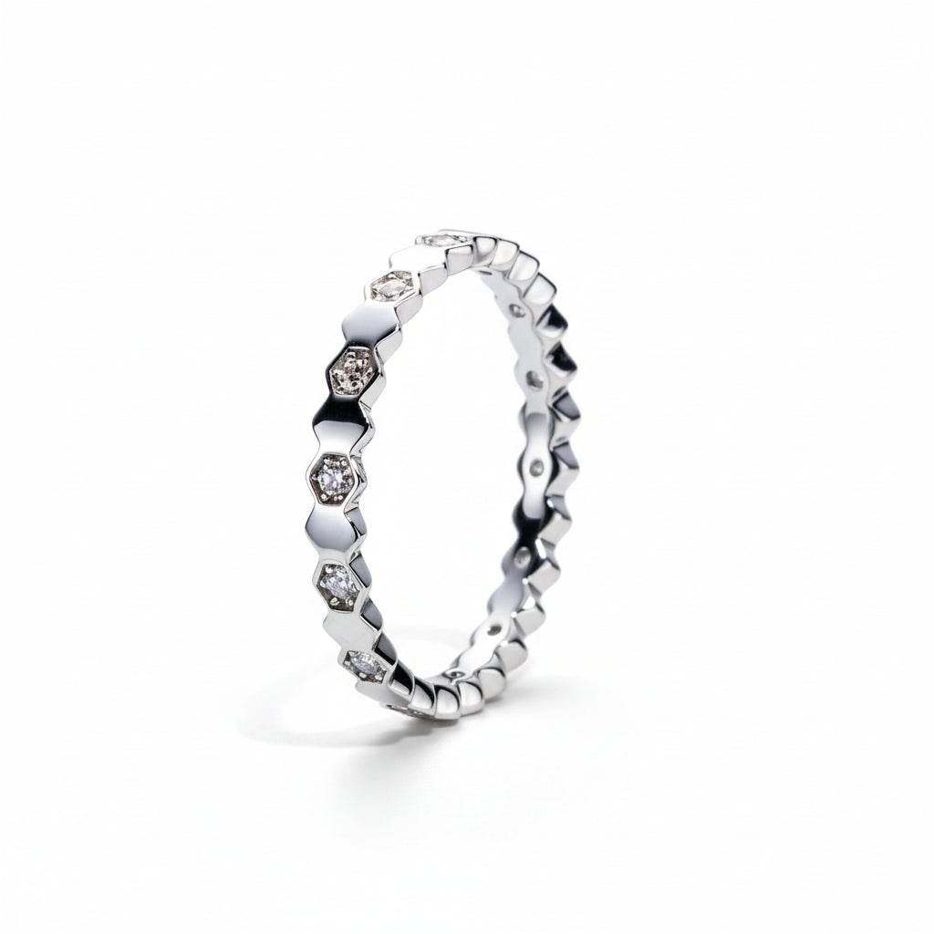 Alliance Mariage Moissanite D Color VVS1 - Manon