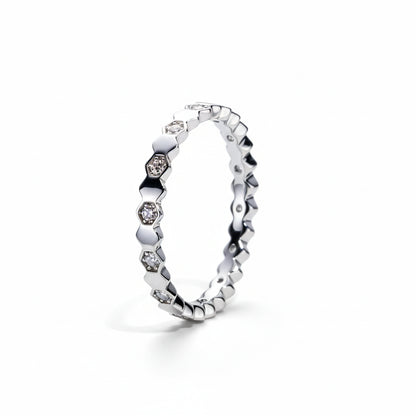Alliance Mariage Moissanite D Color VVS1 - Manon