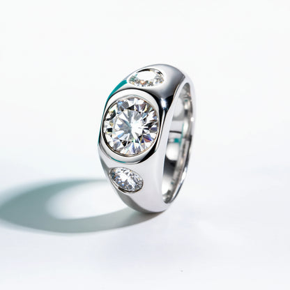 Bague de Mariage Homme Moissanite D Color VVS1 - Adrien