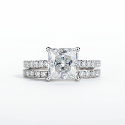 Bague de Fiançailles Femme Moissanite D Color VVS1 - Iris