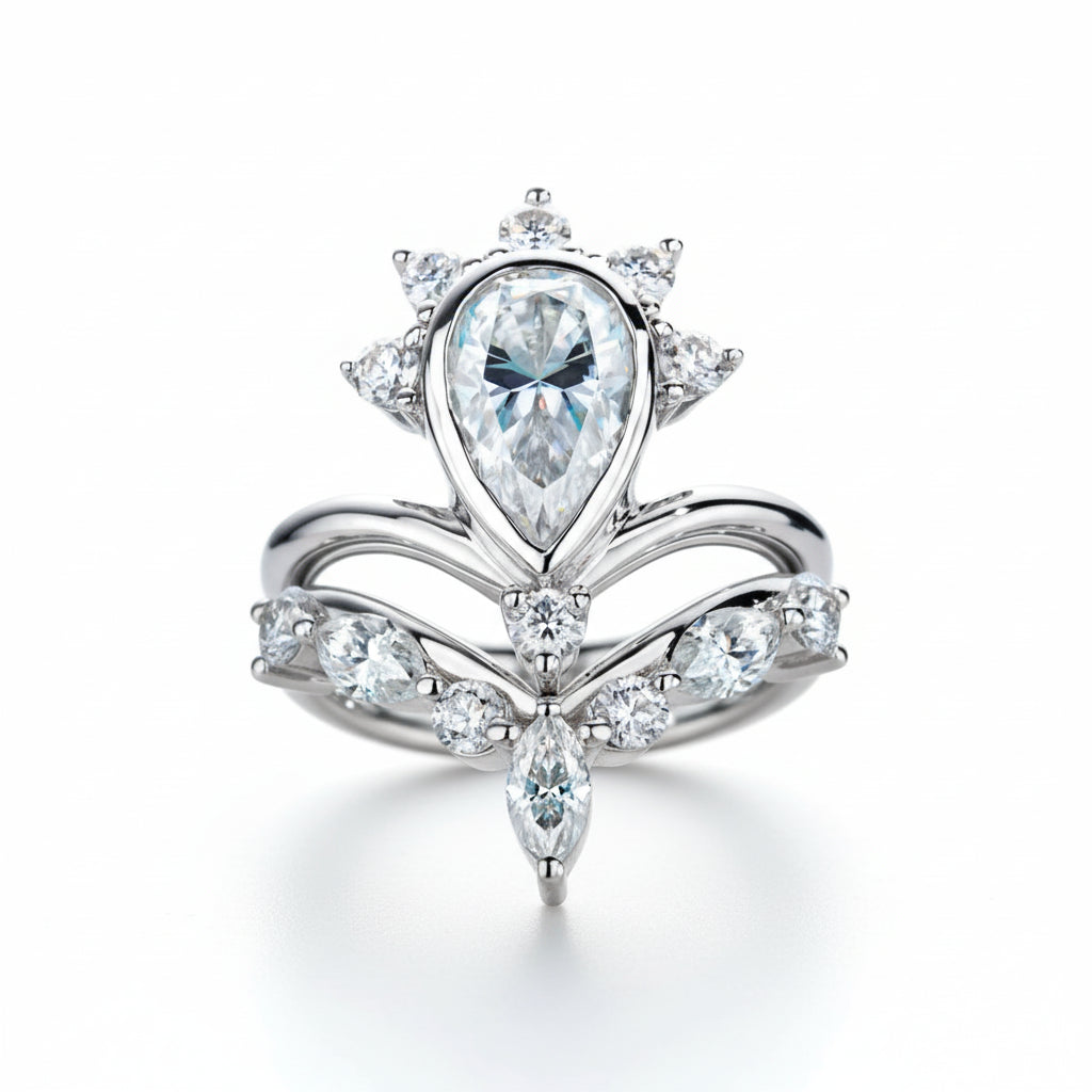 Bague de Fiançailles Femme Moissanite D Color VVS1 - Zazi