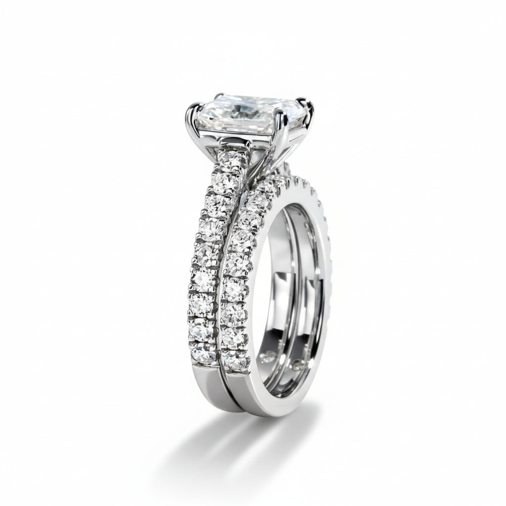 Bague de Fiançailles Moissanite D Color VVS1 - Amandina