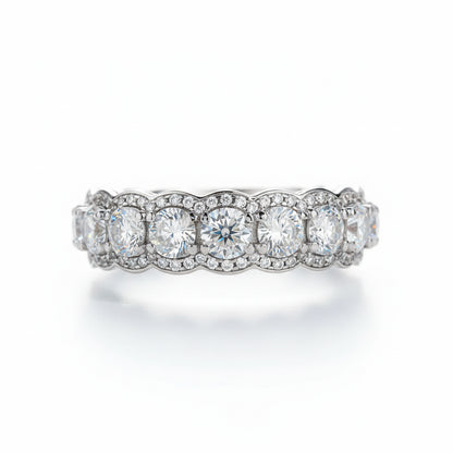Bague de Mariage Moissanite D Color VVS1 - Marguerite