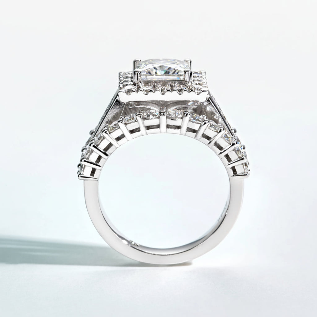Bague de Fiançailles Femme Moissanite D Color VVS1 - Alexina