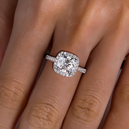 Bague de Fiançailles Femme Moissanite D Color VVS1 - Jade