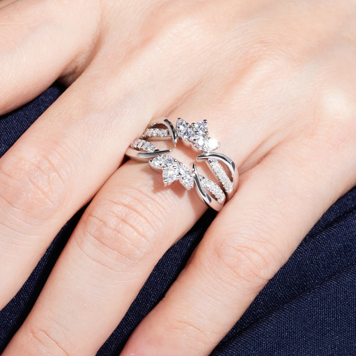 Bague de Mariage Moissanite D Color VVS1 - Elena