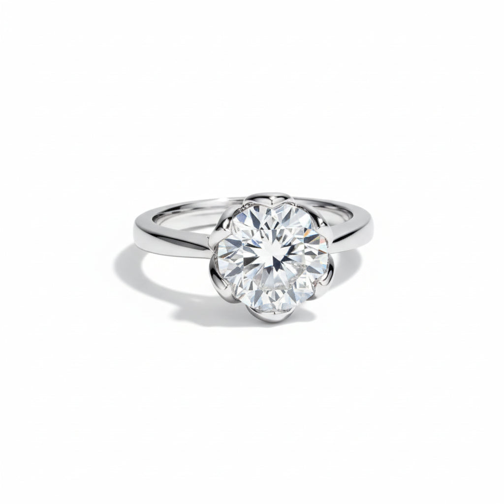 Bague de Fiançailles Moissanite D Color VVS1 - Alcina