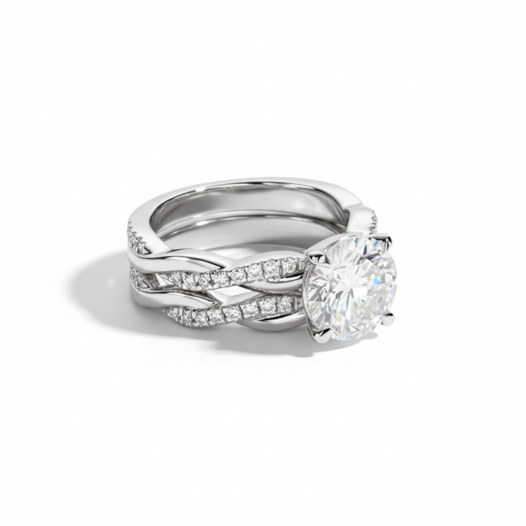 Bague de Fiançailles Femme Moissanite D Color VVS1 - Aïnoa
