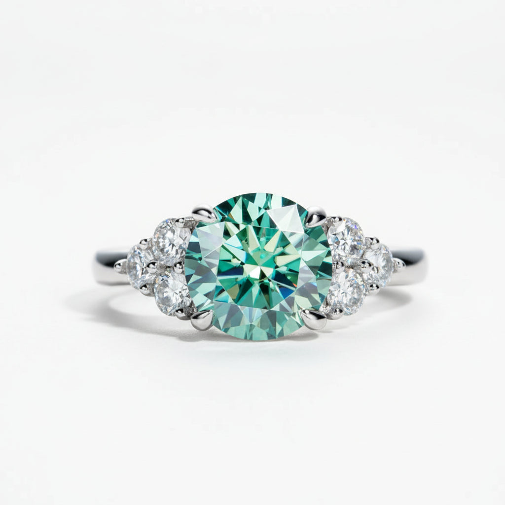 Bague de Fiançailles Moissanite D Color VVS1 - Soline