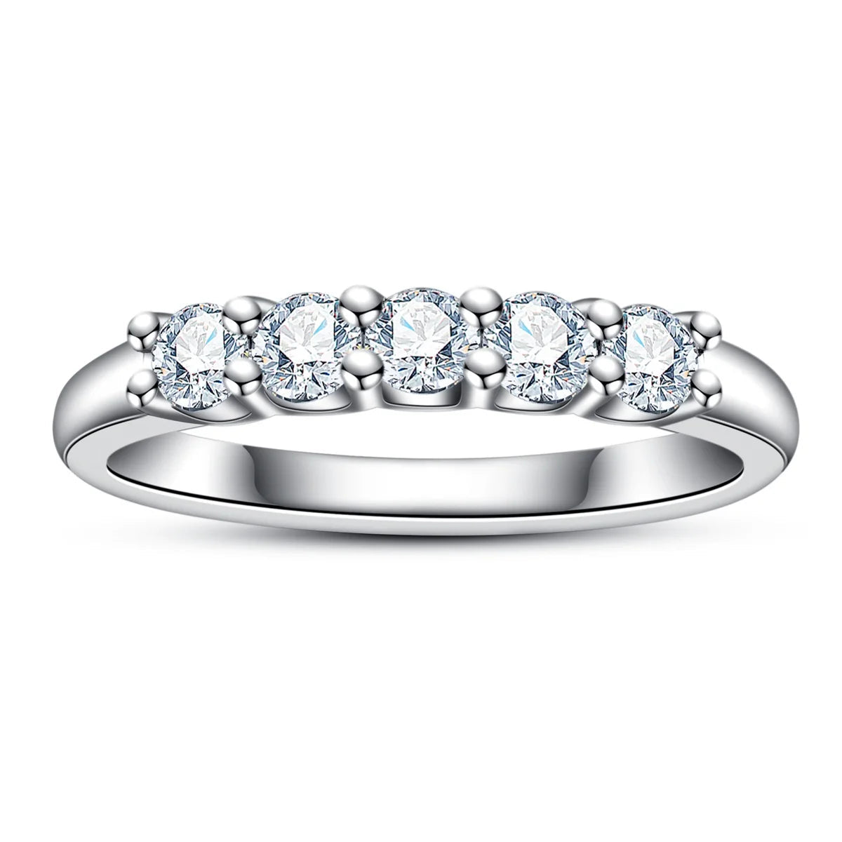 Alliance Mariage Moissanite D Color VVS1 - Léna