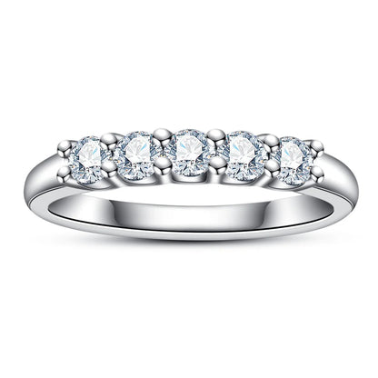 Alliance Mariage Moissanite D Color VVS1 - Léna