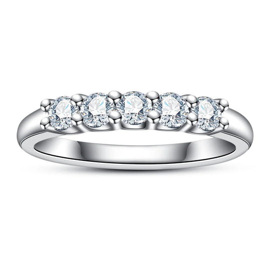 Alliance Mariage Moissanite D Color VVS1 - Léna