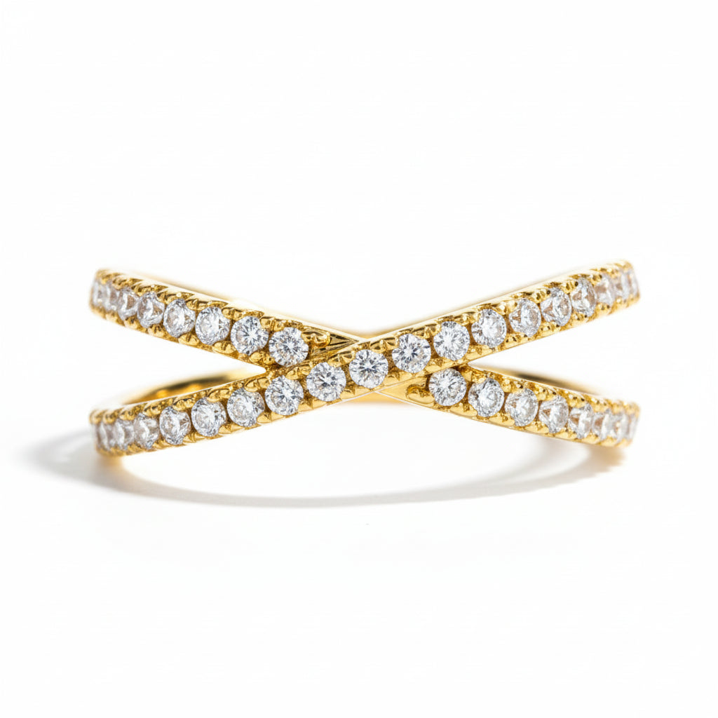 Alliance de Mariage Femme Moissanite D Color VVS1 - Sol