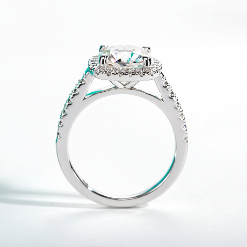 Bague de Fiançailles Femme Moissanite D Color VVS1 - Jade