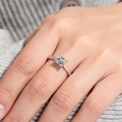 Bague de Fiançailles Moissanite D Color VVS1 - Dahlia