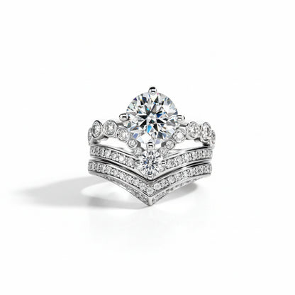 Bague de Fiançailles Moissanite D Color VVS1 - Alba-Maria