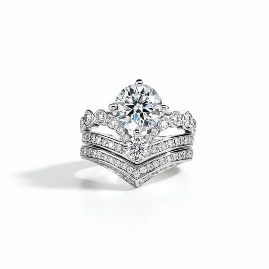 Bague de Fiançailles Moissanite D Color VVS1 - Alba-Maria