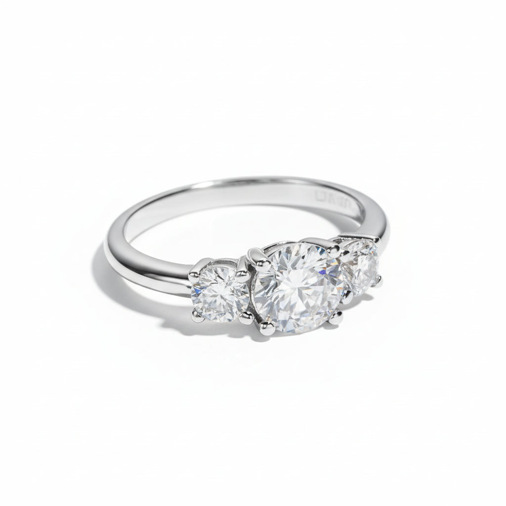 Bague de Fiançailles Moissanite D Color VVS1 - Camille