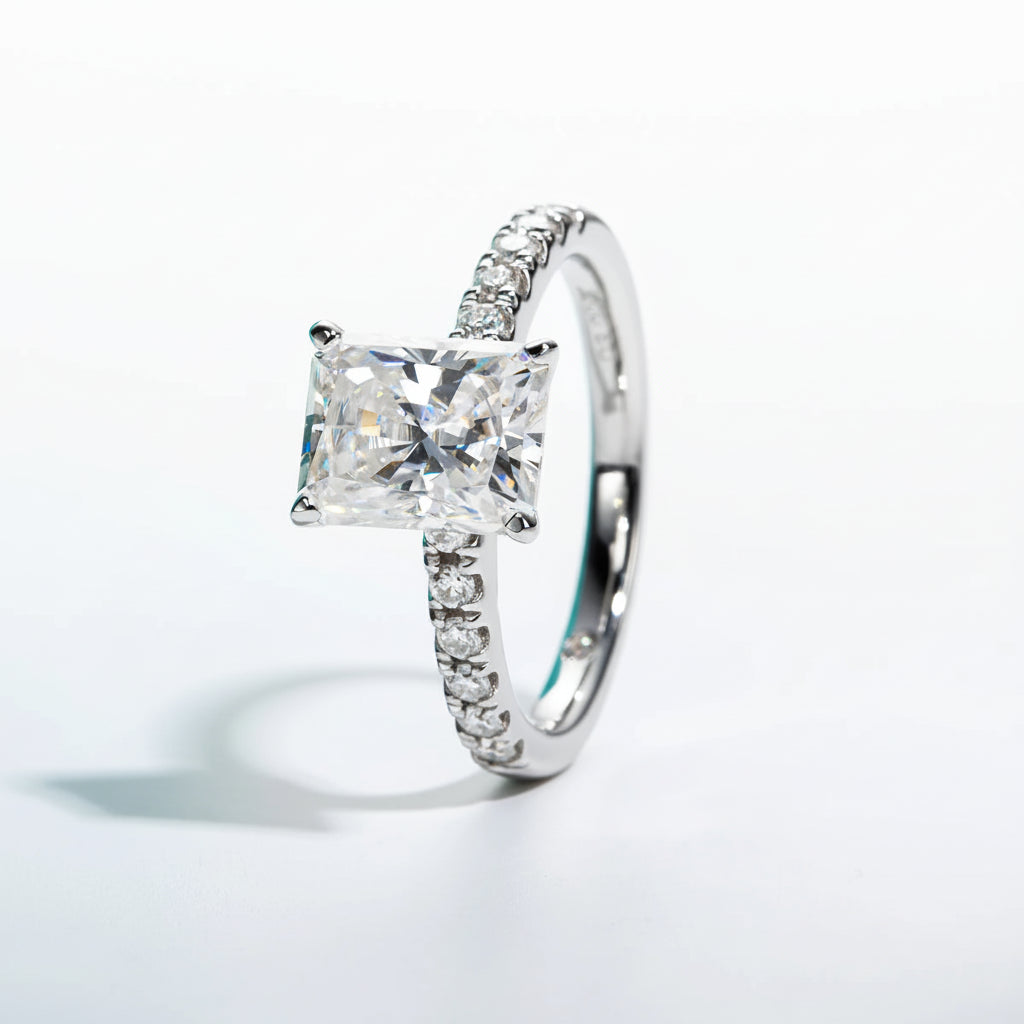 Bague de Fiançailles Femme Moissanite D Color VVS1 - Amandina