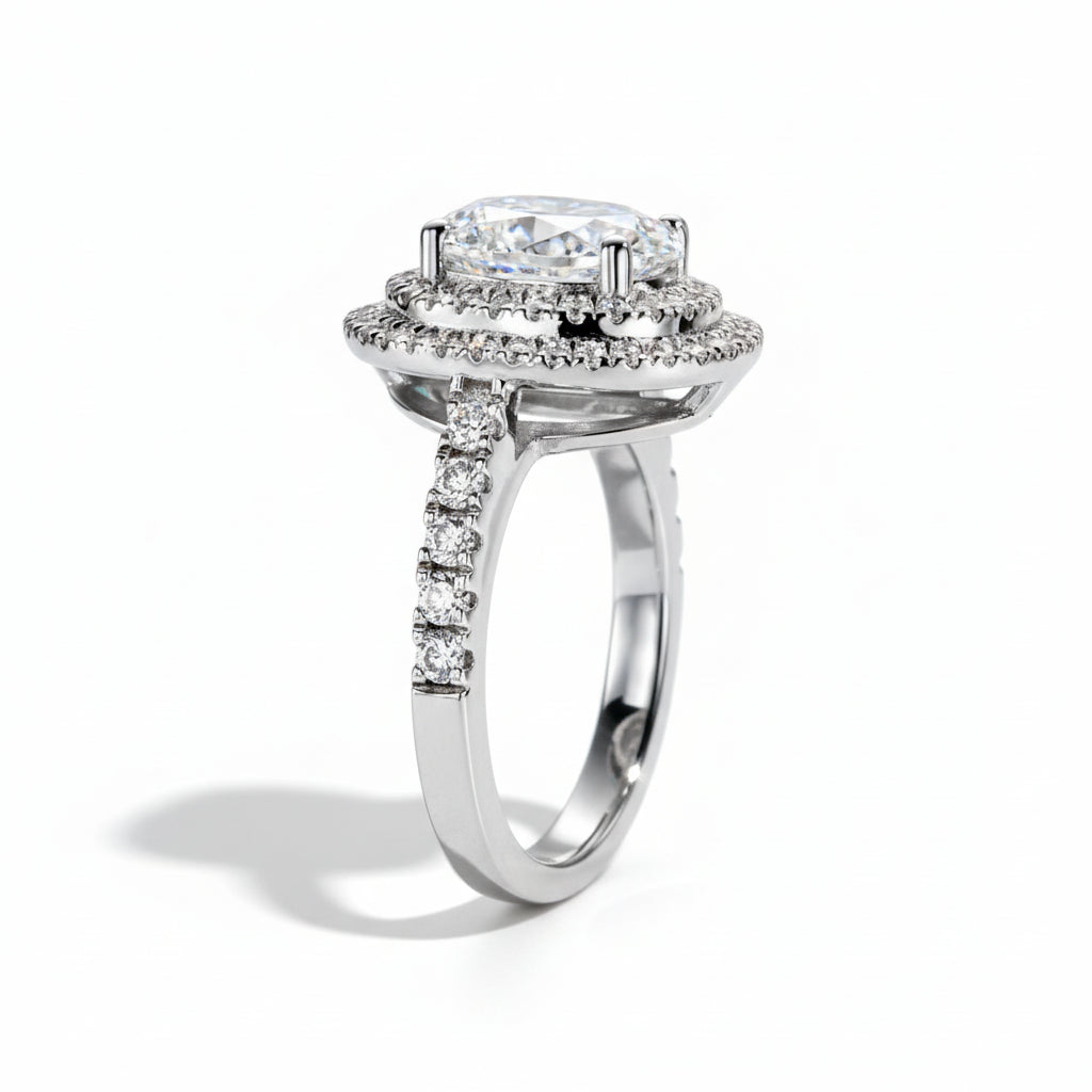 Bague de Fiançailles Femme Moissanite D Color VVS1 - Amata
