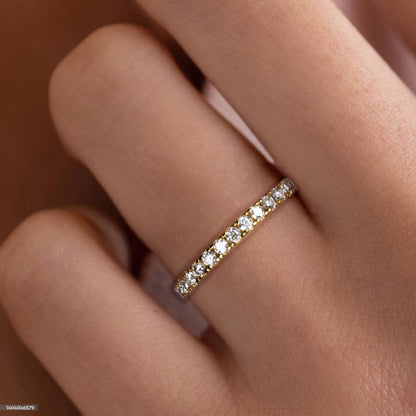 Alliance de Mariage Femme Moissanite D Color VVS1 - Camille