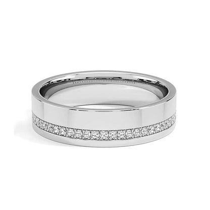 Bague de Mariage Homme Moissanite D Color VVS1 - Anthony
