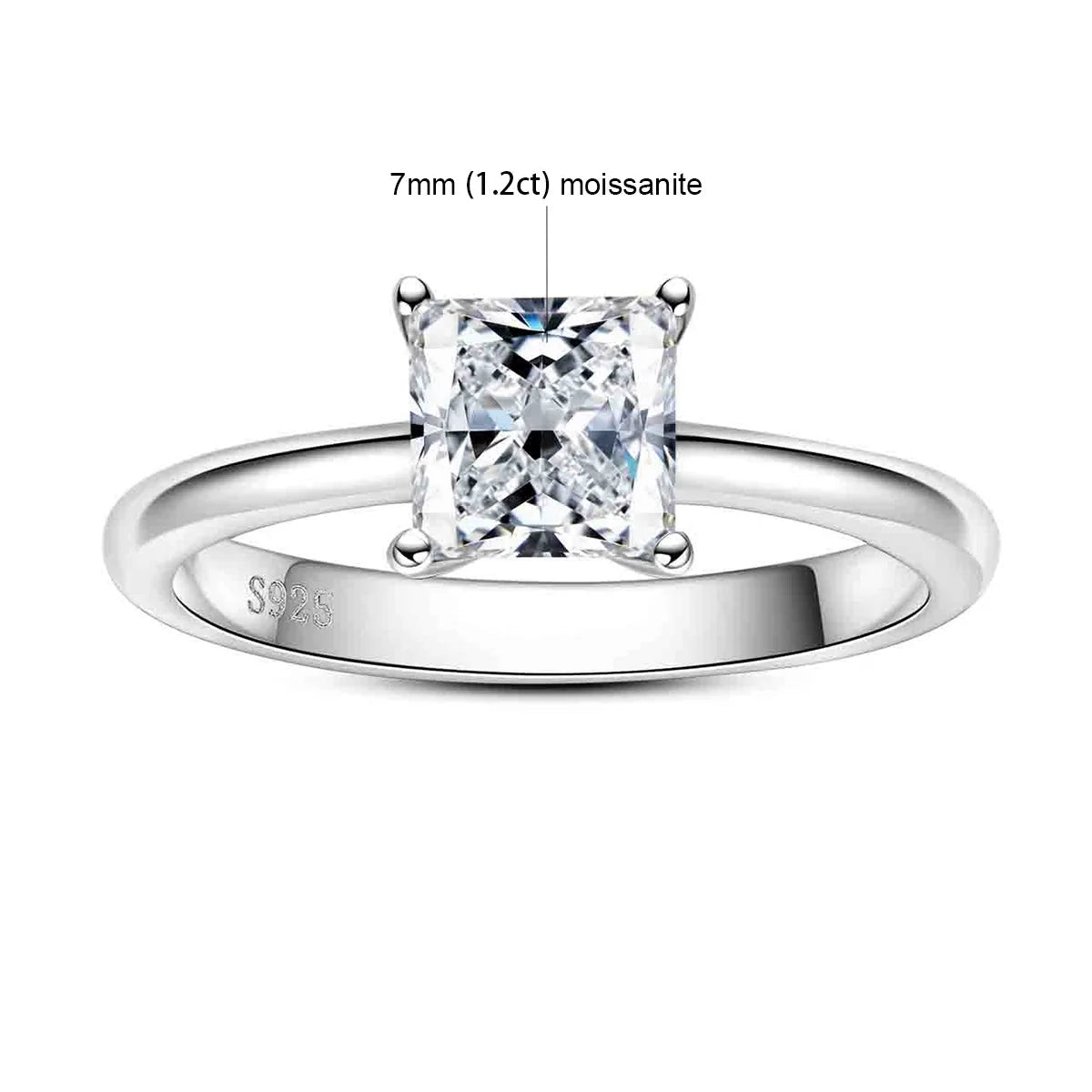 Bague de Fiançailles Moissanite D Color VVS1 - Dahlia