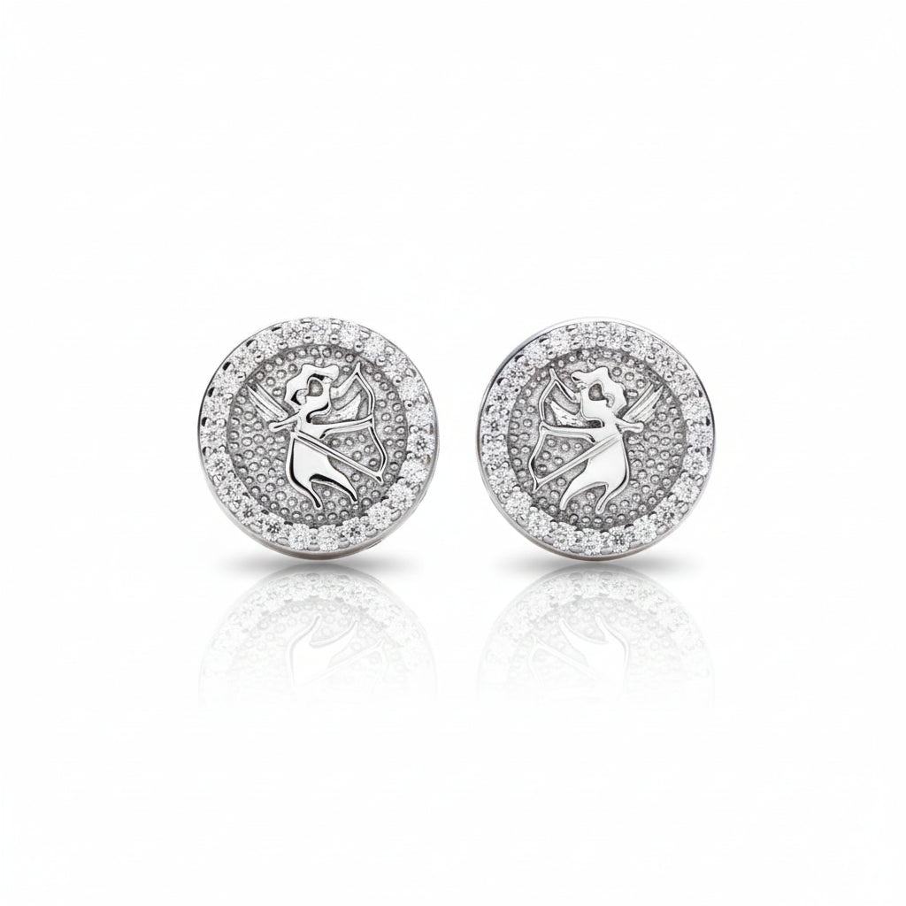 Boucles D'oreilles Puces Moissanite D Color VVS1 - Cupidon