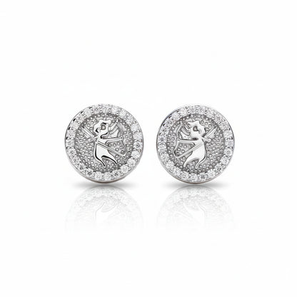 Boucles D'oreilles Puces Moissanite D Color VVS1 - Cupidon