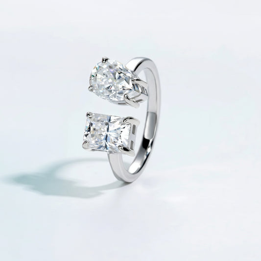 Bague de Fiançailles Femme Moissanite D Color VVS1 - Albertine