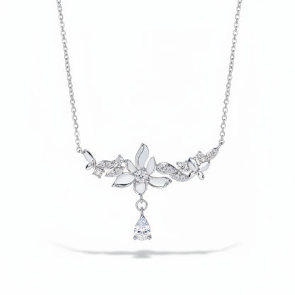 Pendentifs Femme Moissanite D Color VVS1 - Orchidée