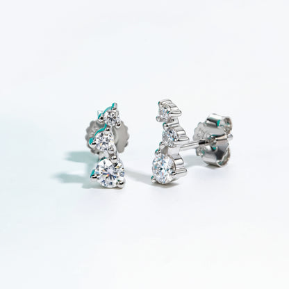 Boucles D'oreilles Femme Moissanite D Color VVS1 - Siloé