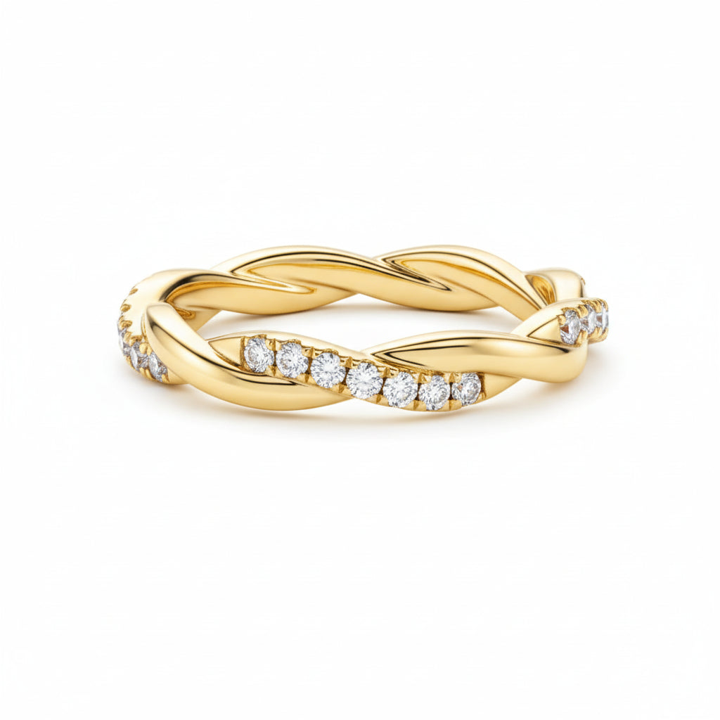 Alliance de Mariage Femme Moissanite D Color VVS1 - Julia