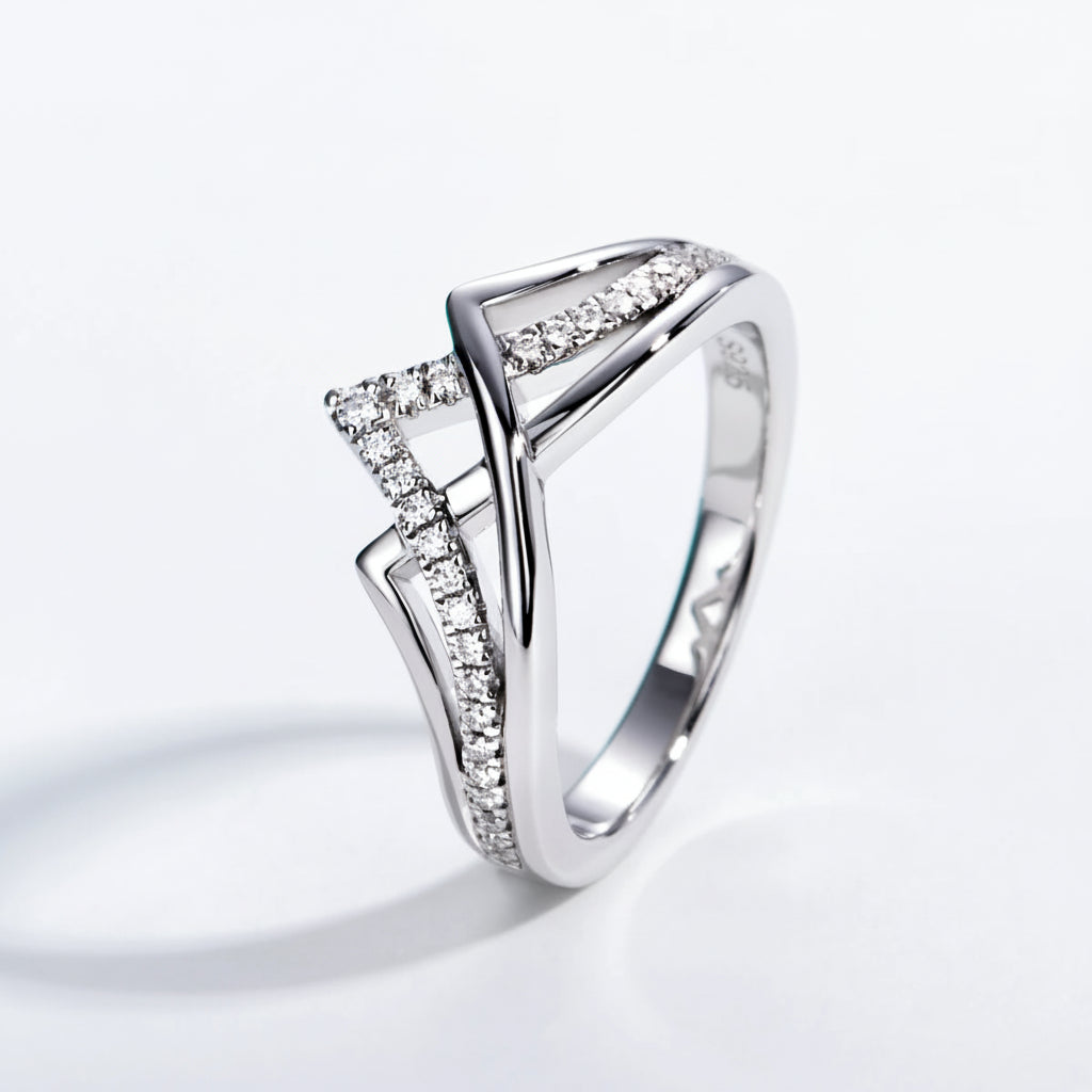Bague de Mariage Femme Moissanite D Color VVS1 - Liv