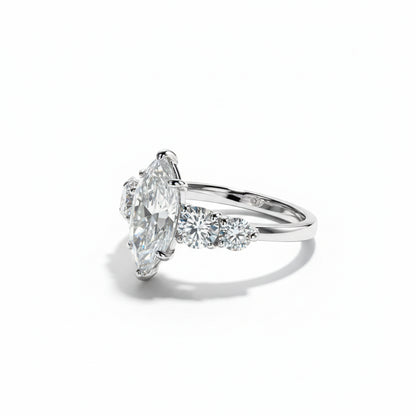 Bague de Fiançailles Femme Moissanite D Color VVS1 - Athéna