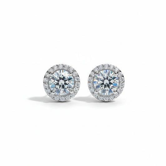 Boucles D'oreilles Puces Moissanite D Color VVS1 - Ysée
