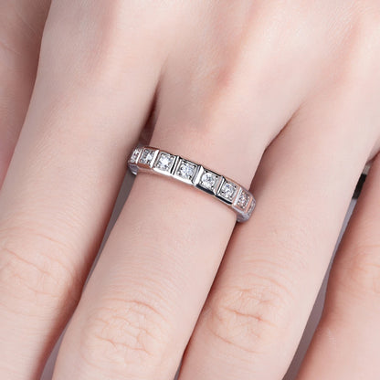 Alliance Mariage Moissanite D Color VVS1 - Léa