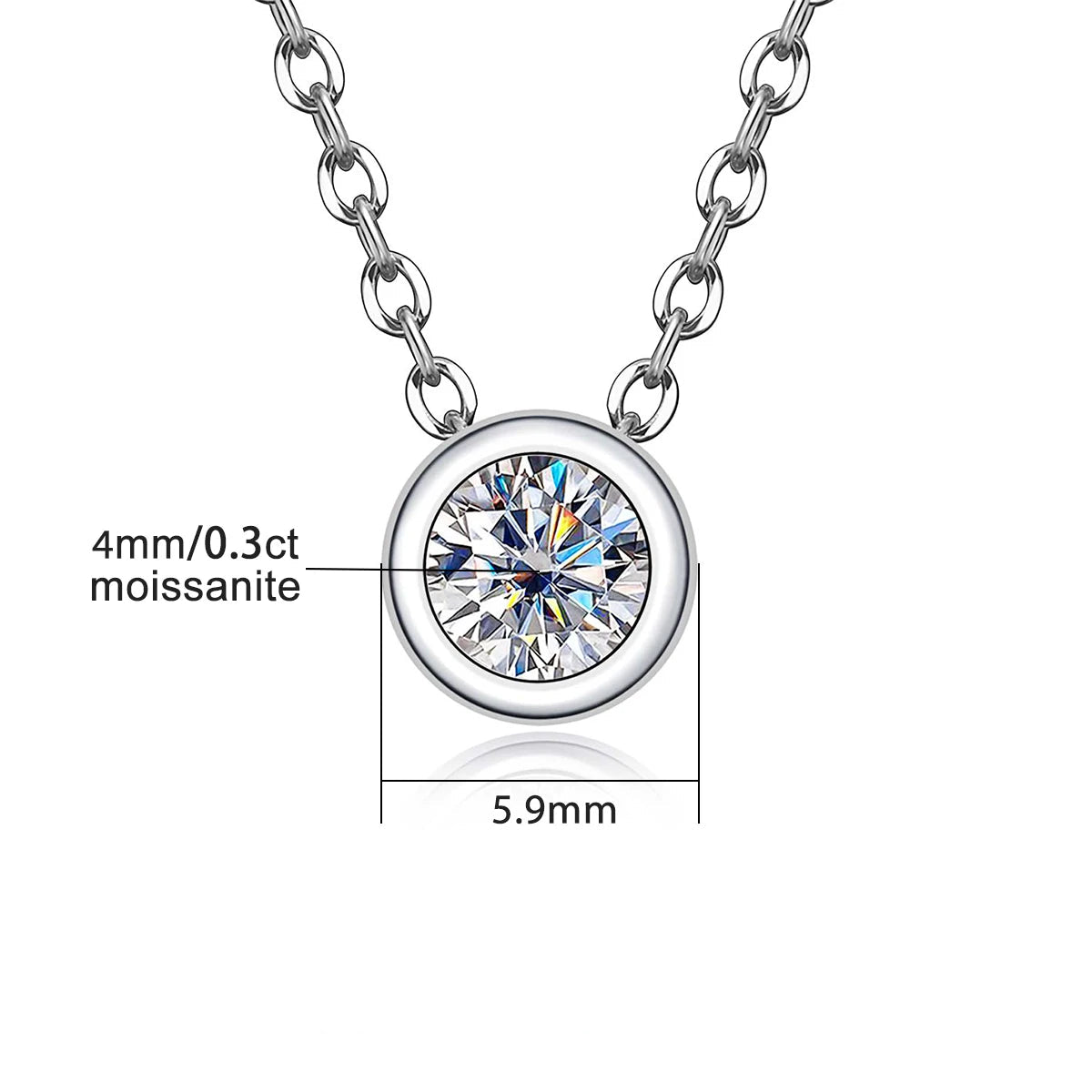 Pendentifs Moissanite D Color VVS1 - Lali