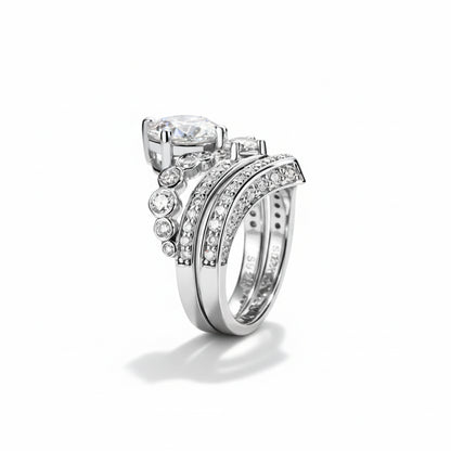 Bague de Fiançailles Moissanite D Color VVS1 - Alba-Maria