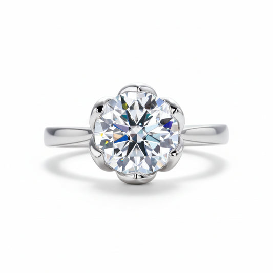 Bague de Fiançailles Moissanite D Color VVS1 - Alcina