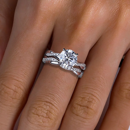 Bague de Fiançailles Femme Moissanite D Color VVS1 - Aïnoa