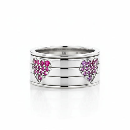 Bague Coeur Moissanite D Color VVS1 - Coeur