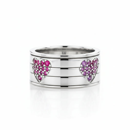 Bague Coeur Moissanite D Color VVS1 - Coeur