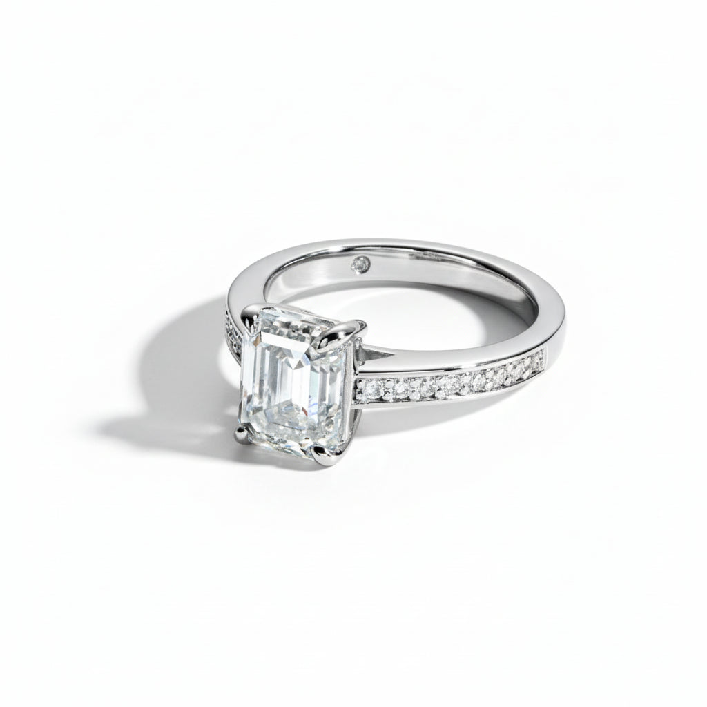Bague de Fiançailles Femme Moissanite D Color VVS1 - Amicie
