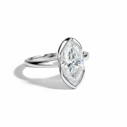 Bague de Fiançailles Moissanite D Color VVS1 - Améthyste