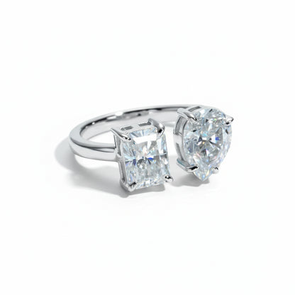 Bague de Fiançailles Femme Moissanite D Color VVS1 - Albertine