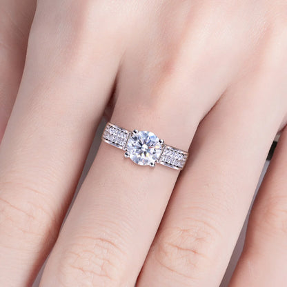 Bague de Fiançailles Femme Moissanite D Color VVS1 - Amabel