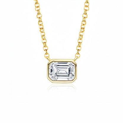 Colliers Moissanite D Color VVS1 - Rectangulaire