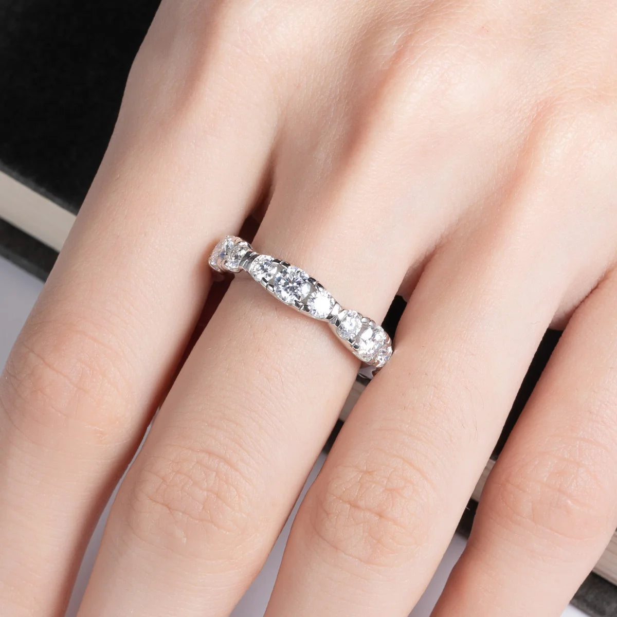 Bague de Mariage Moissanite D Color VVS1 - Mya